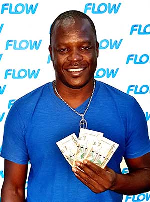 Image: Camron Laure of Laborie won $300.00 in the Flow Endless Everything Summer campaign!