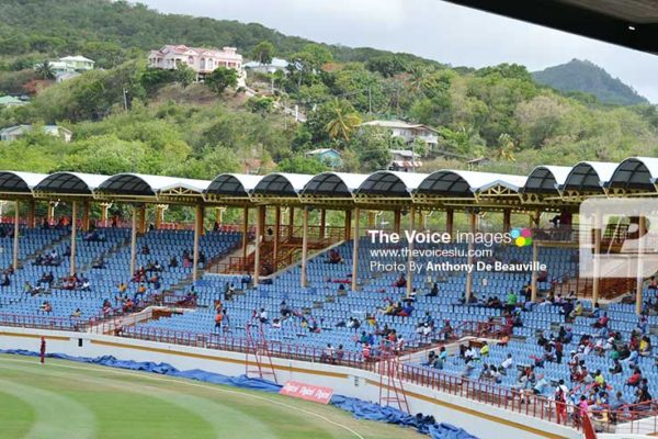 Image: Cricket lovers at the game on Sunday. (Photo: Anthony De Beauville)