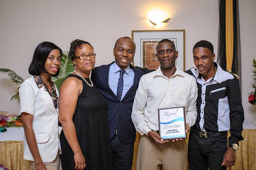 Image: Minister Fedee with Front Office team