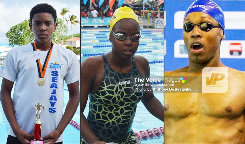 Image: (L-R) JayhanOdlum-Smith, Mikaili Charlemagne and Jean Luc Zephir. (PHOTO: Anthony De Beauville)