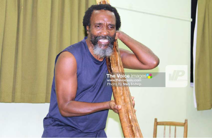 Image: Kennedy “Boots” Samuel during a dress rehearsal for “Big Wood Man” at CDF recently. PHOTO: Stan Bishop]