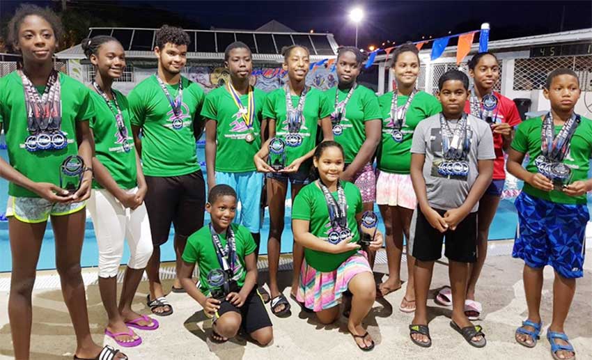Image: Lightning Aquatics Swim Club’s outstanding performers. (PHOTO: LA)