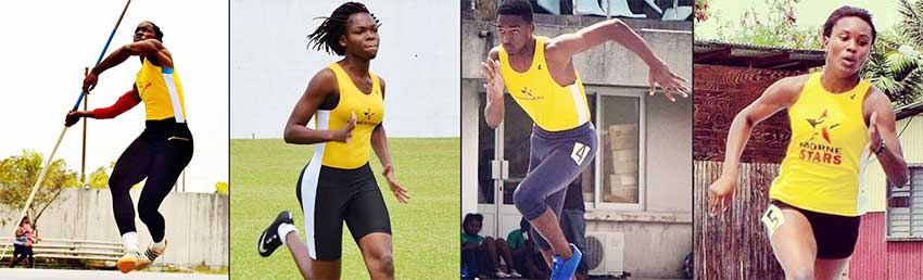 Image: (L-R)Shamalyn Albert, Allana Paul, Reuben Nichols and Zoe Dorville. (Photo: MS)