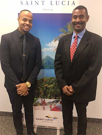Image: (L-R) Andrew Ricketts of Total Public Relations and Dustan James, Director of Marketing Canada