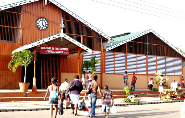 IMG: Castries Market is set to undergo a facelift.