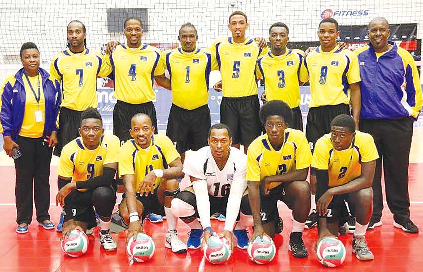 Image: Men’s team – It was tough going for Saint Lucia’s senior men’s volleyball team in Colorado Springs. (Photo: NORCECA)     