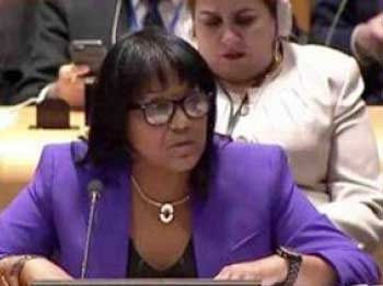 Image of Cuban Ambassador to the UN, Anayansi Rodríguez, denounced the current U.S. administration’s plans to tighten the economic, commercial and financial blockade, repeatedly condemned by the international community. (Photo: Cubaminrex)