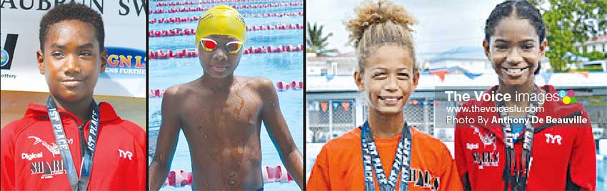 Image: (L-R) Antoine Destang, TerronHerelle, Jasmine and Tammy Pultie. (PHOTO: Anthony De Beauville)