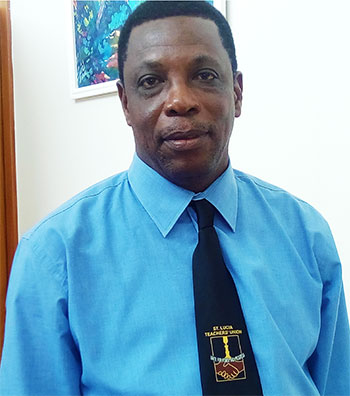 Image of President of the St. Lucia Teachers Union (SLTA), Julian Monrose