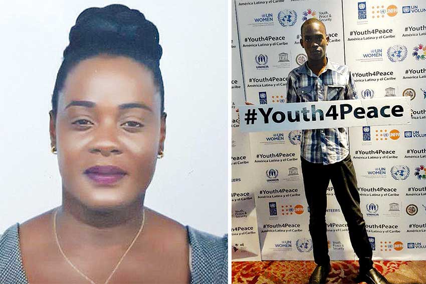 Image: (L-R) Kernisha Flavien and Randall Theodule.( PHOTO: MVYASC)