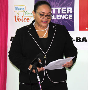 Image of Petra Jeffrey-Nelson of the advocacy group, Raise Your Voice (PHOTO: PhotoMike)