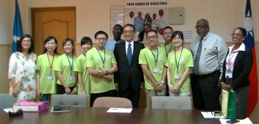 Image: Taiwanese Ambassador Douglas Chen, local government officials and the team of doctors from Taiwan during the recent welcome ceremony.