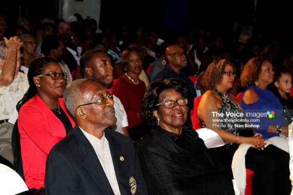 Image: Governor General Dame Pearlette Louisy was among those making up the large audience.