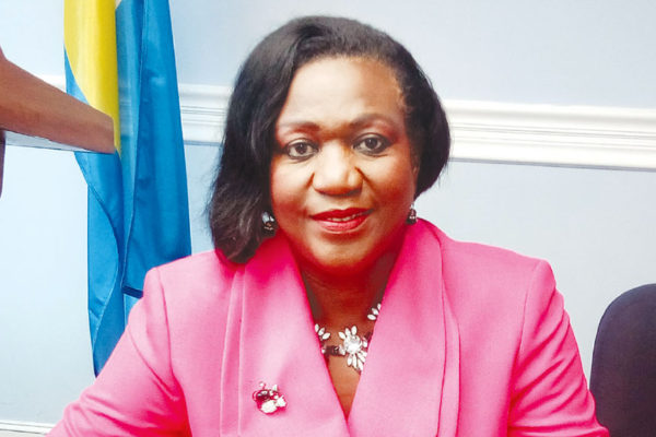 Image of National Awards Committee’s chairperson, Senator Mauricia Thomas-Francis