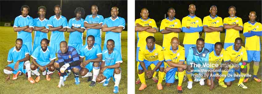 Image: (L-R) Valley Legends had a 3 - 1 win over Marchand; Caricom Masters defeat Canaries 1 - 0 (Photo: Anthony De Beauville)