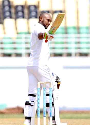 Image: West Indies batsman Sunil Ambris scored 153 in the 1st innings