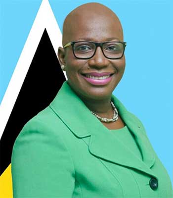 Image of Sustainable Development Minister, Dr. Gale Rigobert,