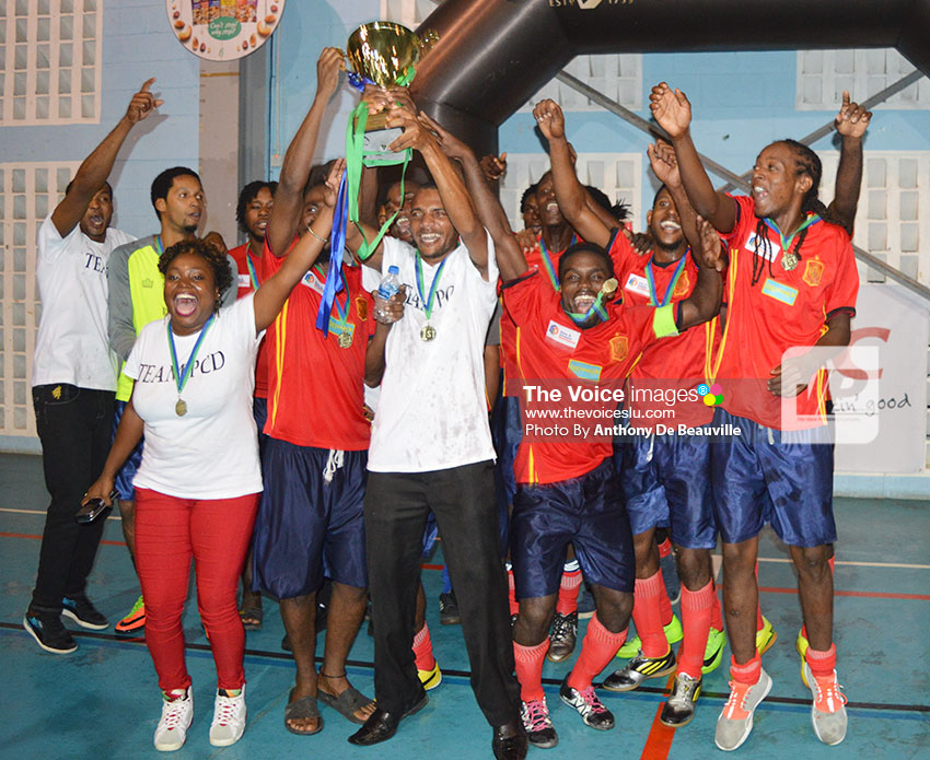 Image of Goddard/PCD celebrating their 4-2 victory over Windjammer in the finals. (Photo: Anthony De Beauville)