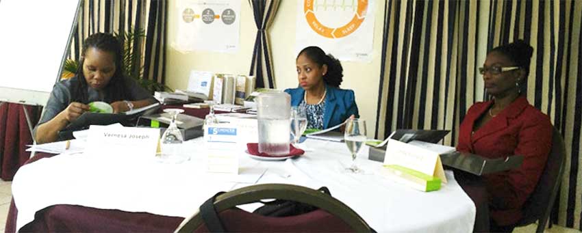 Image: Participants at 5 Choices to Extraordinary Productivity Workshop held in Saint Lucia in November.