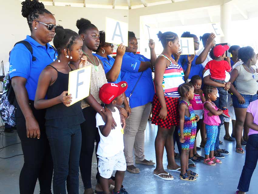 Image of students joining in on the cultural performances.