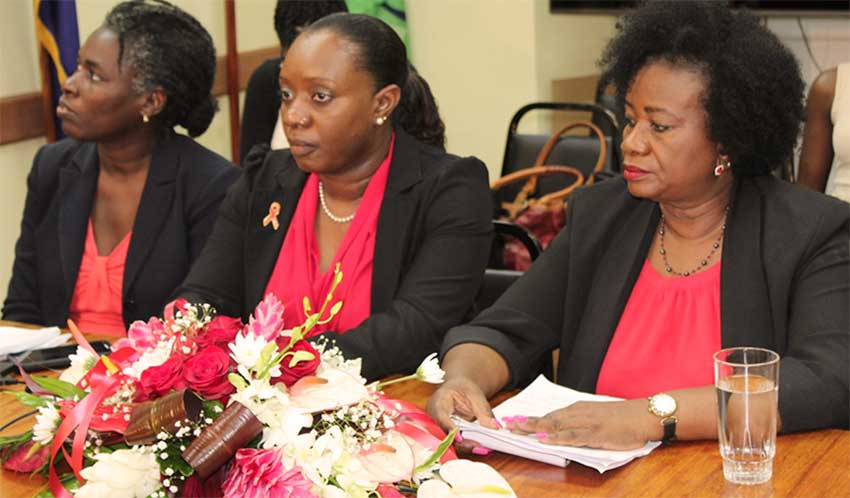 Image: The trio of doctors at the media forum on Friday.