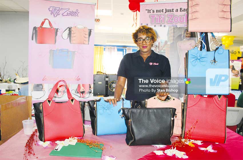 Image: Tifi Zouk’s Noelina St. Ange is not your average bag lady. [PHOTO: Stan Bishop]
