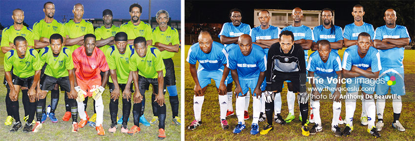 Image: (L-R) All Blacks: Dennery will play Gros Islet Veterans. (PHOTO: Anthony De Beauville)