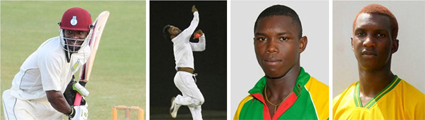 Image: (L_R) Devon Smith, Veerasammy Permaul, Anthony Bramble, Shermon Lewis. (Photo: WICB/GCA)