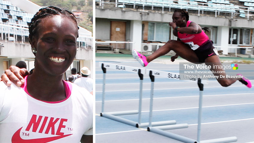 Image: Heptathlon athlete, Makeba Alcide. (Photo: Anthony De Beauville)