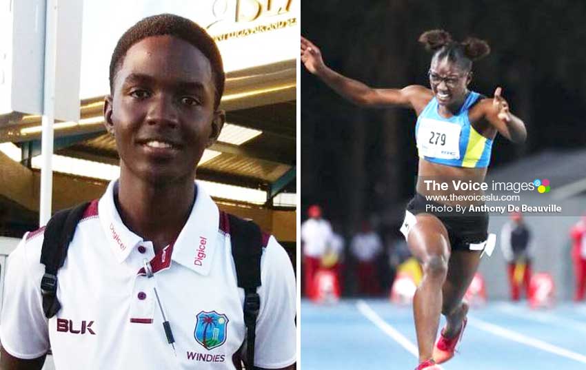 Image: U-19 World Cup selectee Kimani Melius;Julien Alfred wins gold at Commonweath Youth Games in the Bahamas.(Photo: Anthony De Beauville)