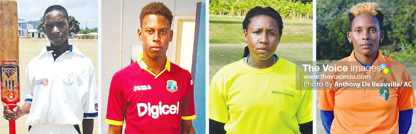 Image: (L-R) Lee Solomon, Garvin Serieux Jr, Ashlene Edward and Roylin Cooper. (PHOTO: Anthony De Beauville/ AC)