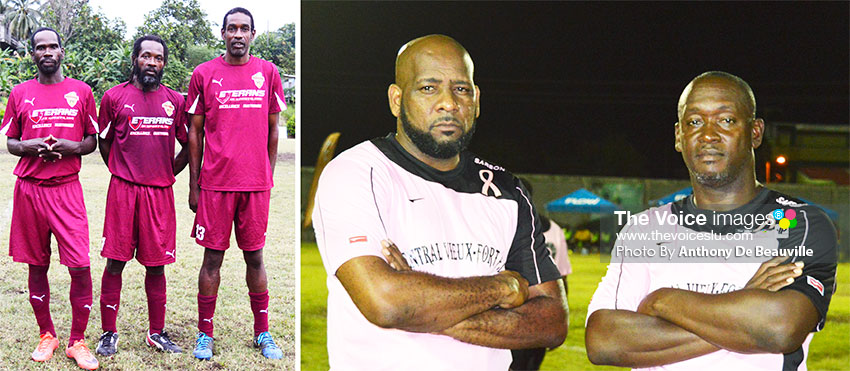 Image: (L-R) Who will it be when Soufriere and Central Vieux Fort clash for the Gold Cup semifinal No.2 (Photo: Anthony De Beauville)