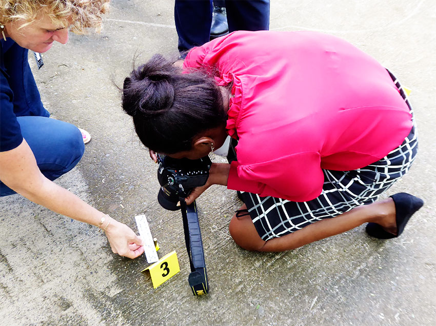 Image: A workshop participant gets hands-on training.