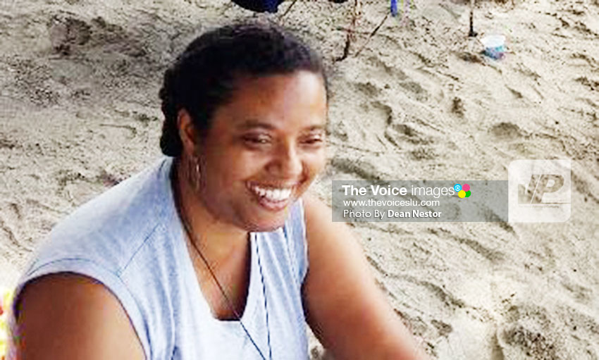 Image of Delthia Naitram, teacher and pyrographer. [Photo: Dean Nestor]