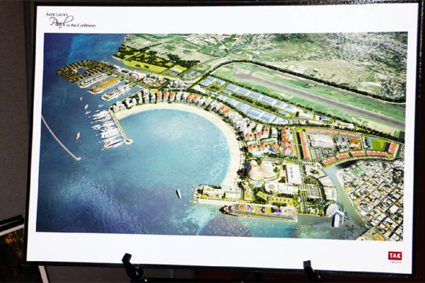 Image of a design concept for site of cruise terminal.