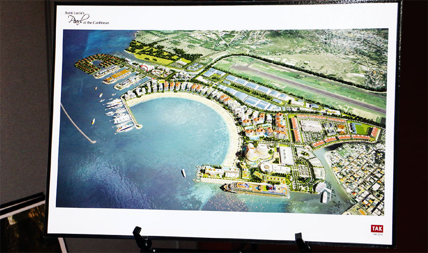 Image of a design concept for site of cruise terminal.
