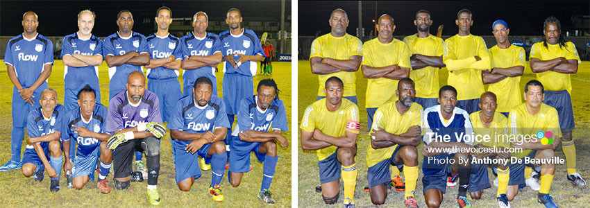 Image: (L-R) Flow Lancers FC versus Labowi Connextions 1. (PHOTO: Anthony De Beauville)