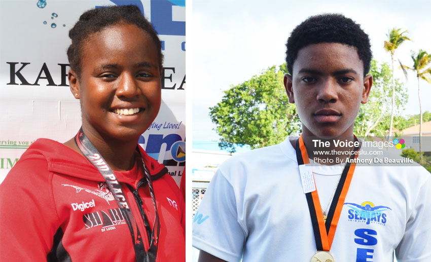 Image: (l-r) SLASA nominees Mikaili Charlemagne (Sharks) and JayhanOdlum-Smith. (Photo: Anthony De Beauville)