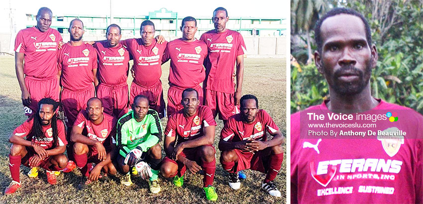Image: Soufriere; lead goal scorer, Jerome Serville (8) (Photo: Anthony De Beauville)