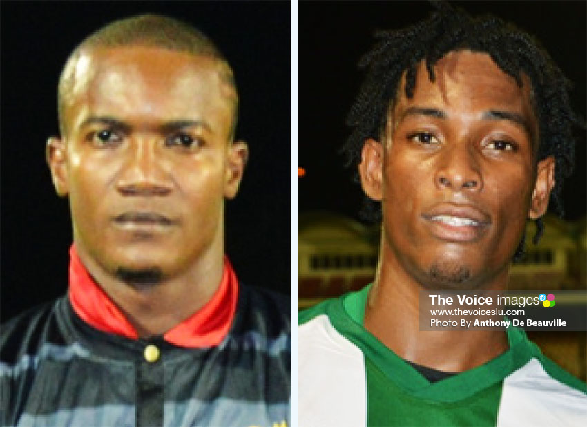 Image: (L-R) Two newly-transferred players Bradley Tisson and Antonio Joseph will come out in Uptown Rebels outfit. (PHOTO: Anthony De Beauville)