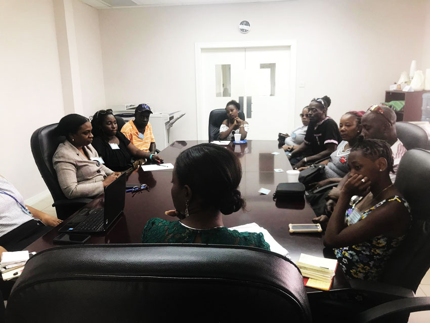 Image: Briefing with Authorities and Family Members of Coolie Town