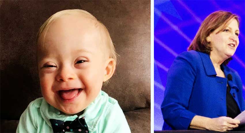 Image: Gerber baby Lucas Warren (1) has Down syndrome WAPO Deputy, editorial page editor Ruth Marcus would have aborted him had she been his mother.