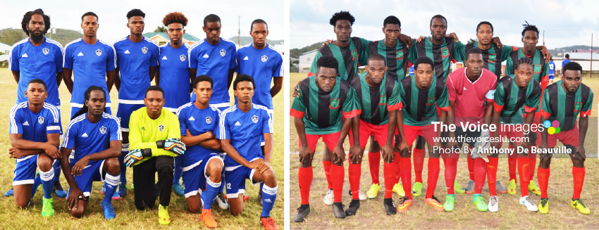 Image: Platinum FC (left) and VSADC (at right) are both on 12 points. However Platinum FC has a superior goal difference of +7. (PHOTO: Anthony De Beauville)