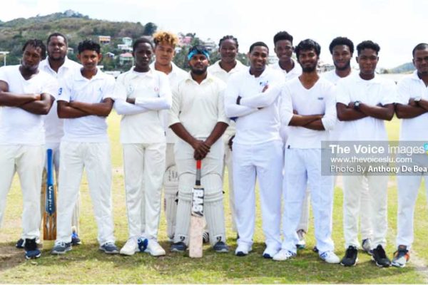 Image: Vieux Fort North 2018 Division 1 cricket team. (PHOTO: Anthony De Beauville)
