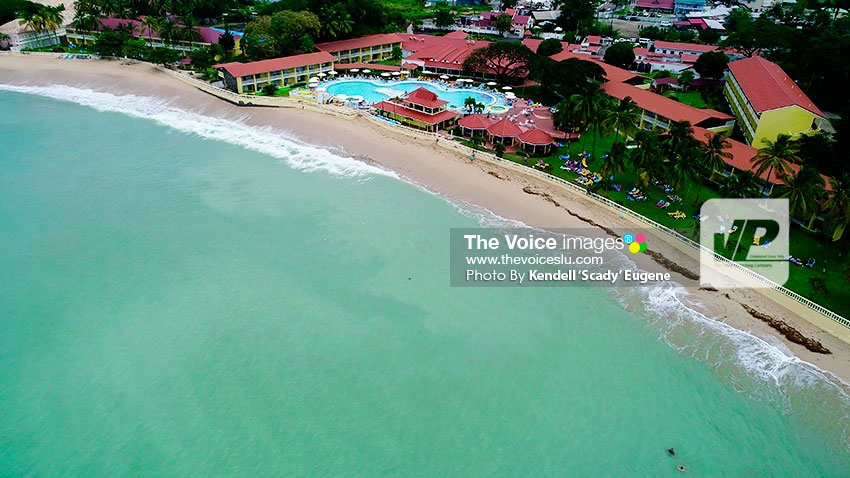 Image of Reduit Beach shoreline after clean up