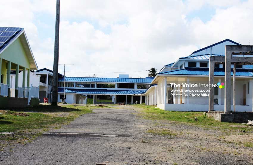 Image of a section of the unfinished St. Jude Hospital. (PHOTO: By PhotoMike)