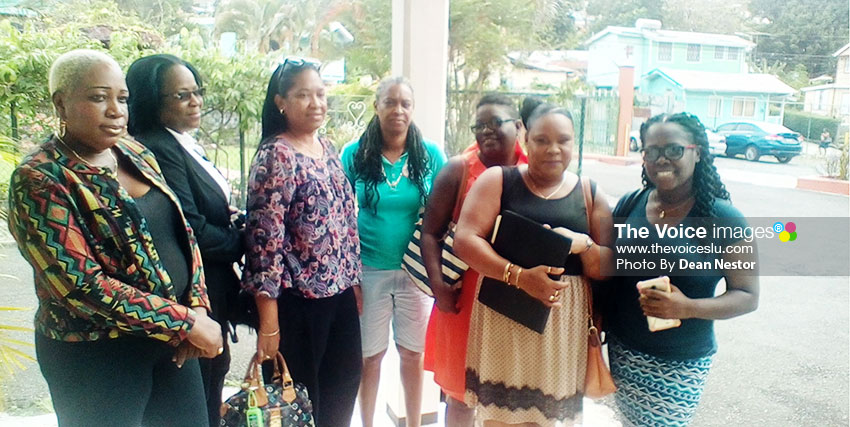 Image: Past students of Girls Vocational School following the presentation at Marian Home. [PHOTO: Dean Nestor]