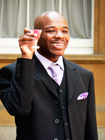 Image of Stephen Wiltshire MBE, Hon.FSAI, Hon.FSSAA (born 24 April 1974) is a British architectural artist. He is best known for his ability to draw from memory a landscape after seeing it just once.
