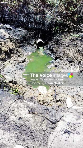 Image: WASCO has cleared the build-up near the road next to the treatment plant. [PHOTO: Dean Nestor]