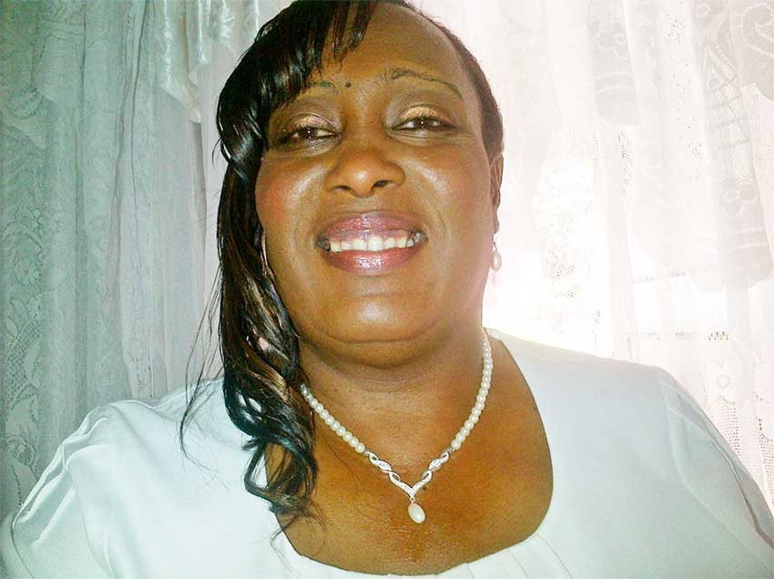 Image: Alicia Baptiste, President of the St. Lucia Nurses Association.